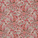 Viskosestrick Delhi Paisley Rot - Ribes y Casals