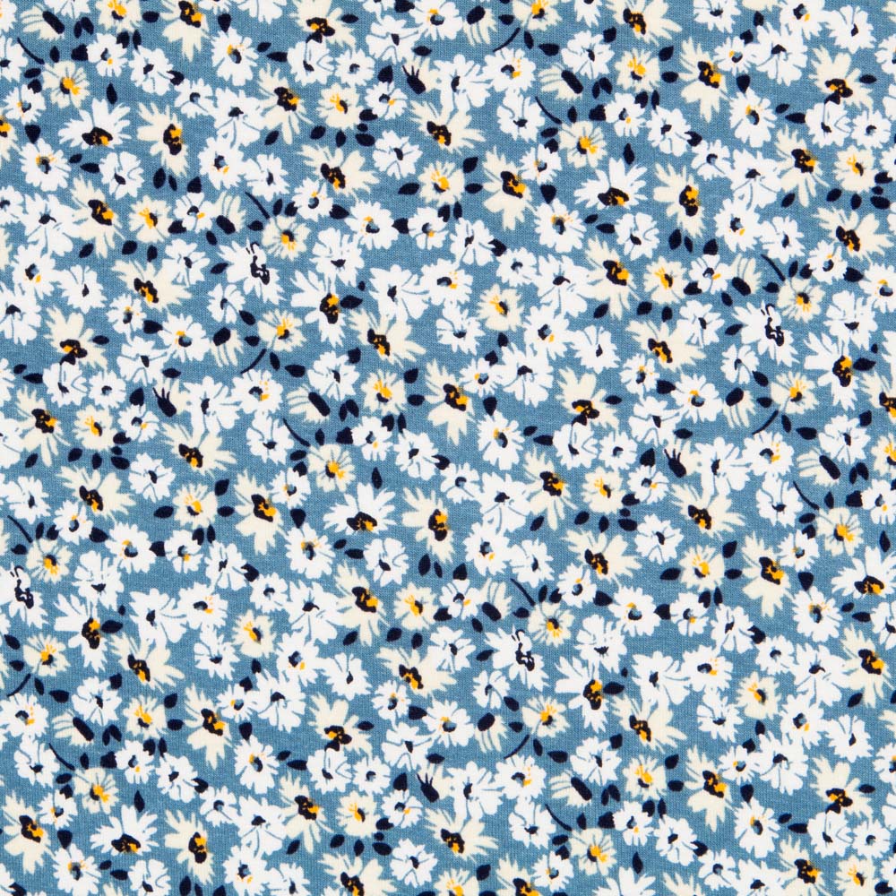 Blaue Viskose Florecitas-Strickwaren - Ribes y Casals