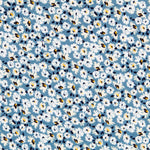 Blaue Viskose Florecitas-Strickwaren - Ribes y Casals