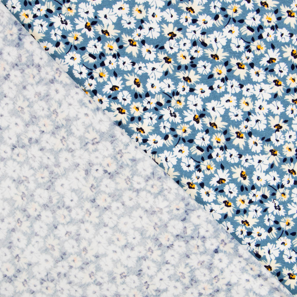 Blaue Viskose Florecitas-Strickwaren - Ribes y Casals