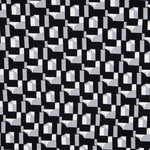 Viskosestrickgewebe Geo Schwarz Grau - Ribes y Casals