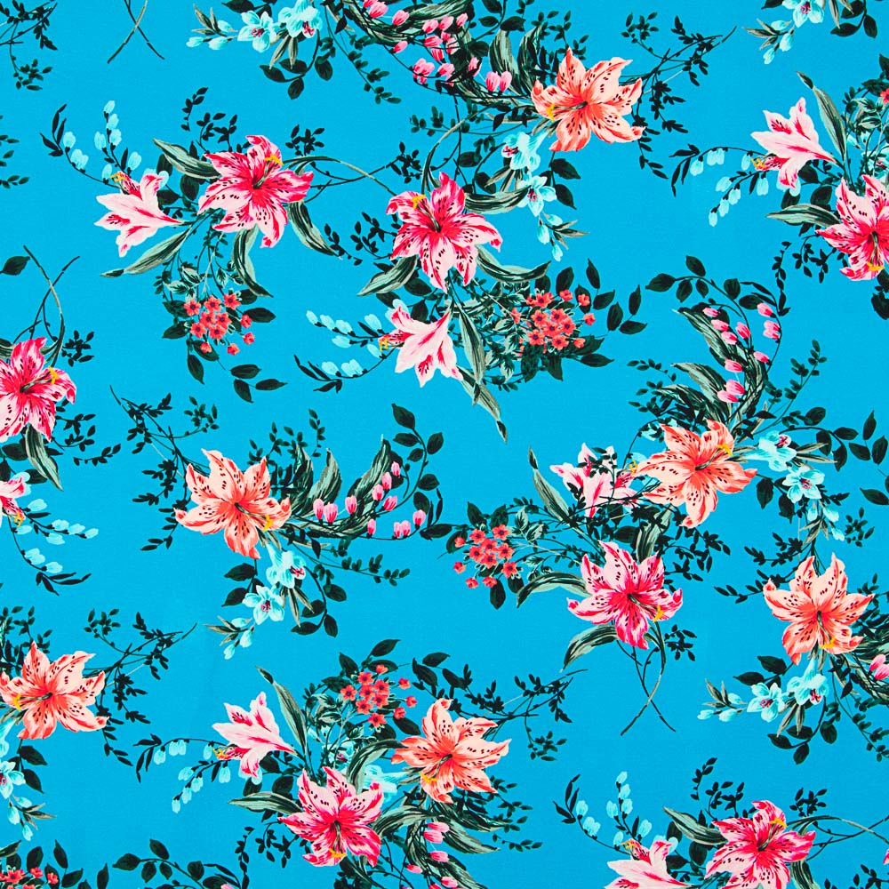 Hibiskus Viskosestrick blau - Ribes y Casals