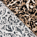 Leopard Viskosestrick Beige - Ribes y Casals
