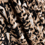Leopard Viskosestrick Beige - Ribes y Casals