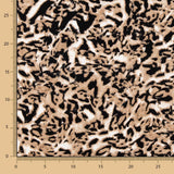 Leopard Viskosestrick Beige - Ribes y Casals