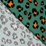 Mintgrüner Leopard Leopard Viskose-Strickwaren - Ribes y Casals