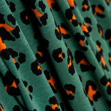 Mintgrüner Leopard Leopard Viskose-Strickwaren - Ribes y Casals