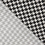Weißer Viskose-Strickjersey mit Hahnentrittmuster - Ribes y Casals