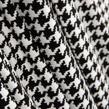 Weißer Viskose-Strickjersey mit Hahnentrittmuster - Ribes y Casals