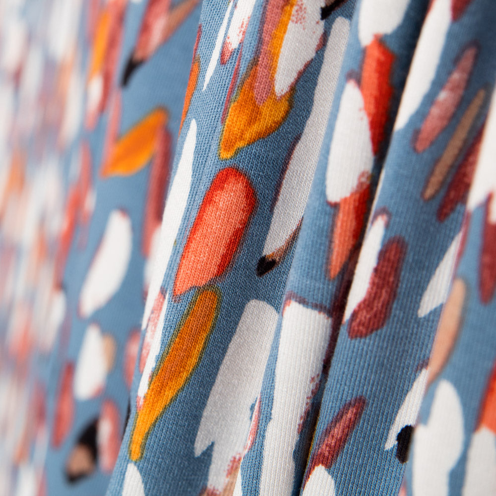 Viskose gestrickte Federn Blaugrau - Ribes y Casals