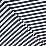 Viskosestrick mit marineblauen Streifen 5mm 160 x 150 cm - Ribes y Casals