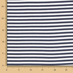 Marineblaue Viskosestreifen-Strickwaren - Ribes y Casals