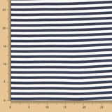 Marineblaue Viskosestreifen-Strickwaren - Ribes y Casals