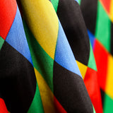 Satin-Karneval Harlekin Farben - Ribes y Casals