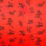 Roter chinesischer Karnevals-Satin - Ribes y Casals