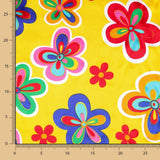 Karneval Satin Hippie Blume Gelb - Ribes y Casals