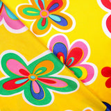 Karneval Satin Hippie Blume Gelb - Ribes y Casals