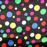Satin Karneval Polka Dots Schwarz - Ribes y Casals