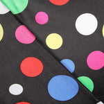 Satin Karneval Polka Dots Schwarz - Ribes y Casals