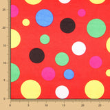 Satin Karneval Polka Dots Rot - Ribes y Casals