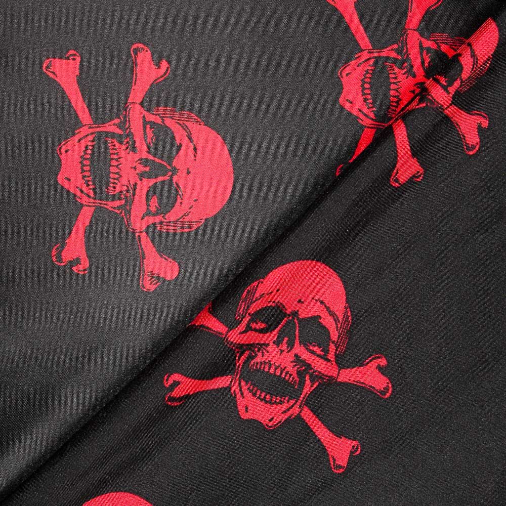 Roter Piratensatin für den Karneval - Ribes y Casals