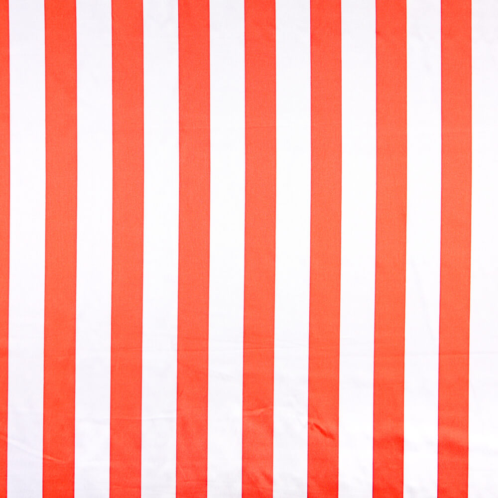 Rot gestreifter Satin Karnevalsstoff 100 x 140 cm - Ribes y Casals