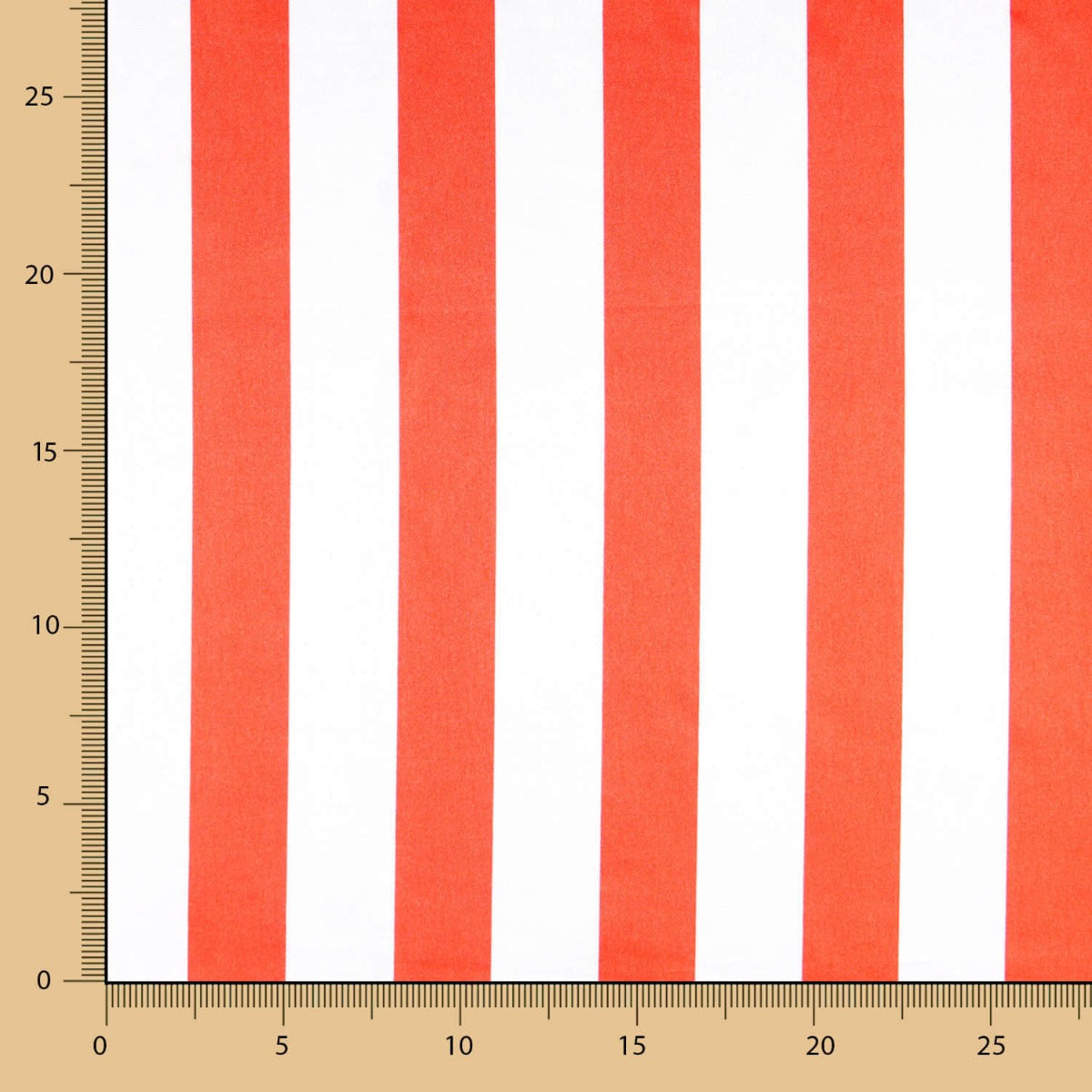 Rot gestreifter Satin Karnevalsstoff 100 x 140 cm - Ribes y Casals