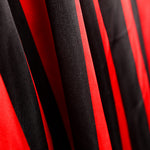 Satin Faschingsstreifen Rot Schwarz - Ribes y Casals