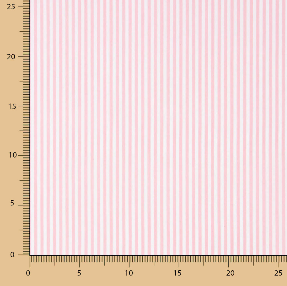 Vichy-Streifen Medium Rosa - Ribes y Casals