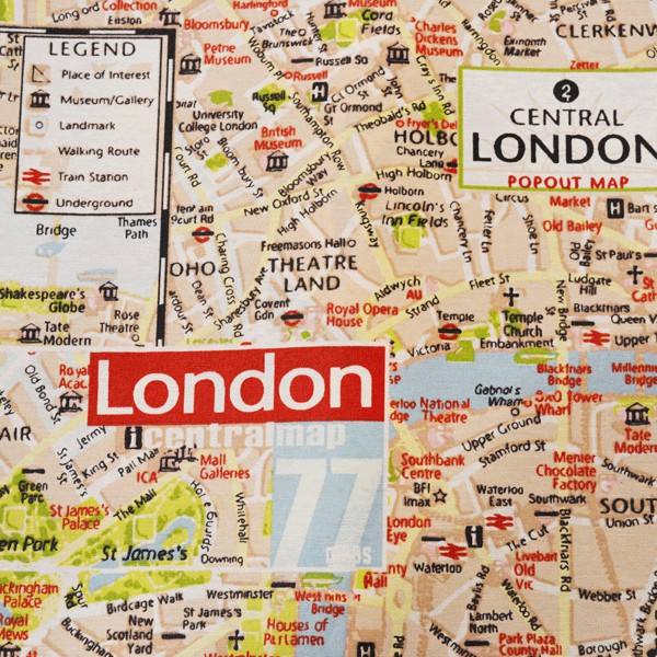 Resinierte Karte London - Ribes y Casals