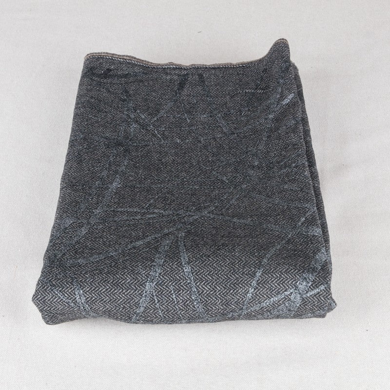 Fischgrät-Wollstoff Folie Grau 150x150cm - Ribes y Casals
