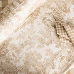 Panama Hogar Gedruckter Toile de Jouy Beige - Ribes y Casals
