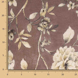 Canvas im Leinenstoff-Look „Romantischer Garten“ in Malve und Taupe - Ribes y Casals