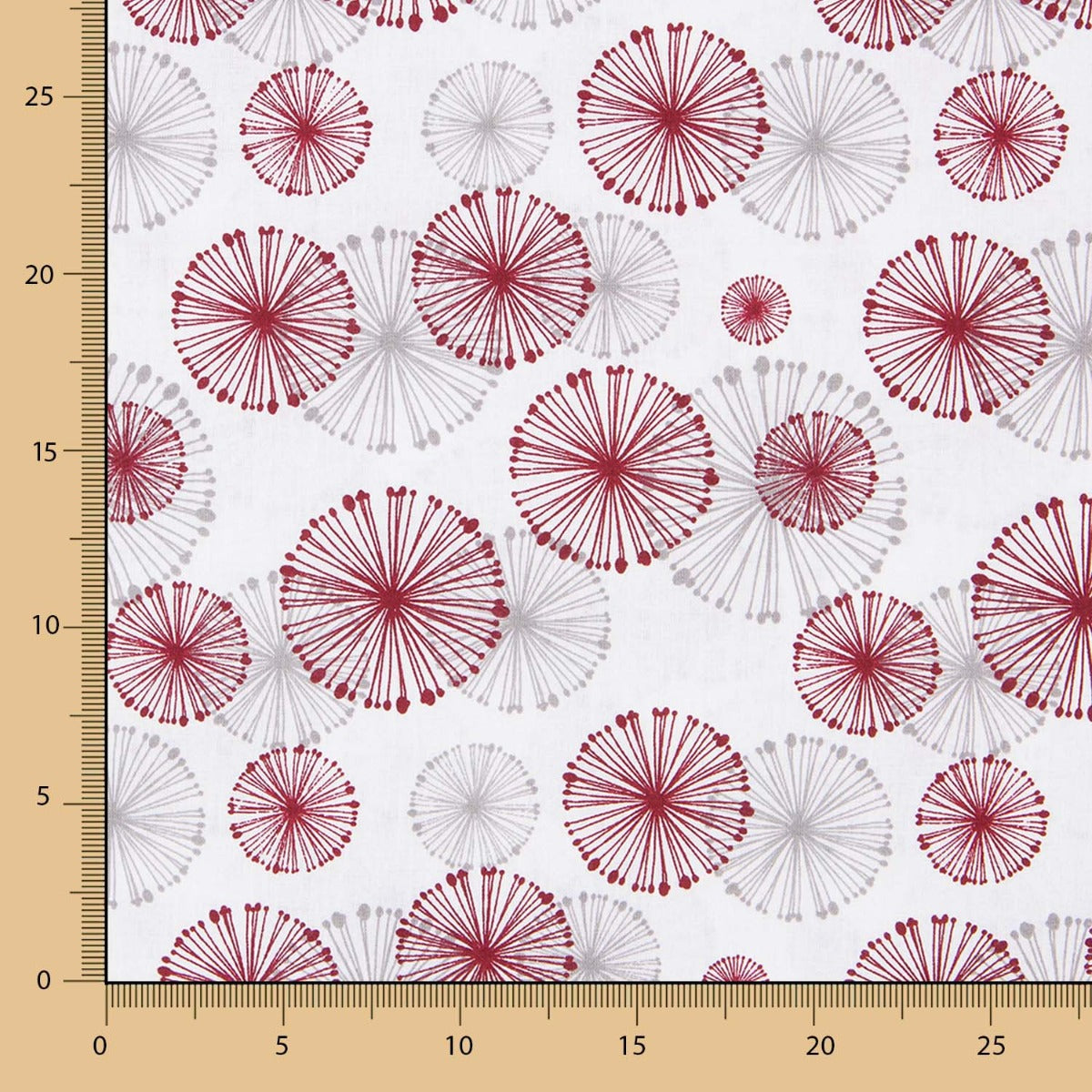 Rot und Beige Kreise drucken Bettlaken - Ribes y Casals