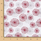 Rot und Beige Kreise drucken Bettlaken - Ribes y Casals