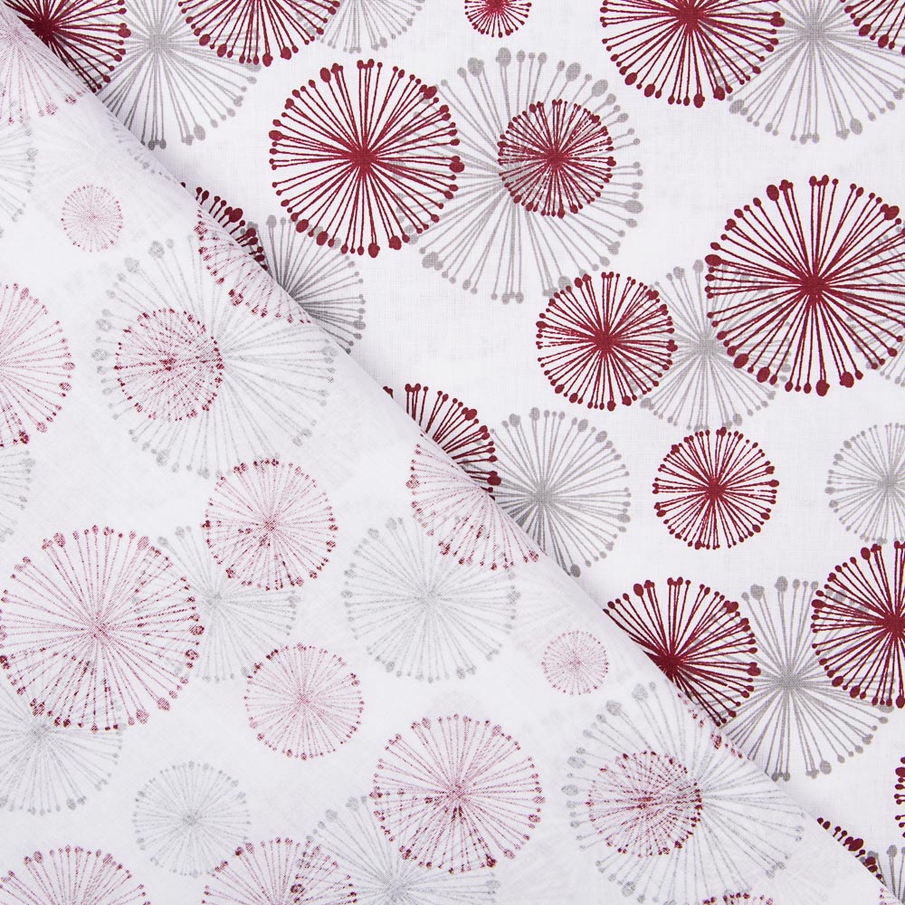 Rot und Beige Kreise drucken Bettlaken - Ribes y Casals