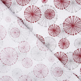 Rot und Beige Kreise drucken Bettlaken - Ribes y Casals