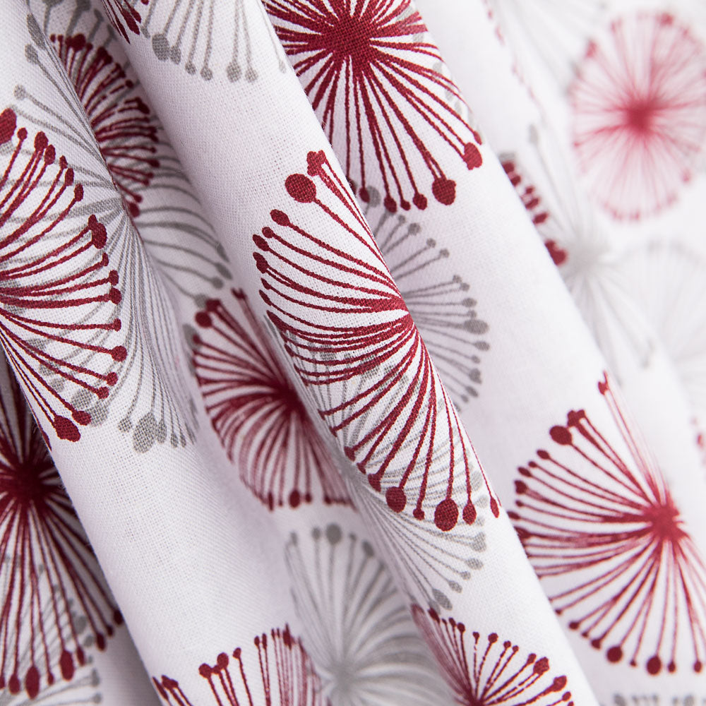 Rot und Beige Kreise drucken Bettlaken - Ribes y Casals