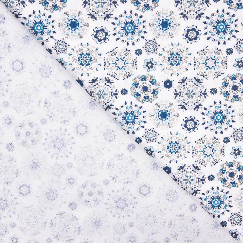 Bedrucktes Bettlaken Nadine Blue - Ribes y Casals