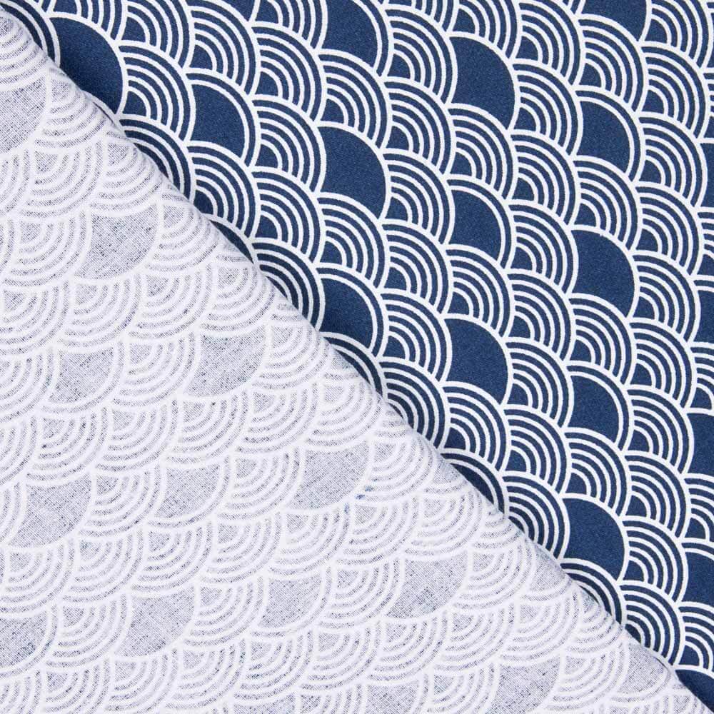 Blue Waves Bedrucktes Bettlaken - Ribes y Casals