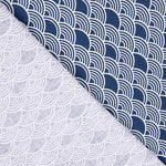 Blue Waves Bedrucktes Bettlaken - Ribes y Casals