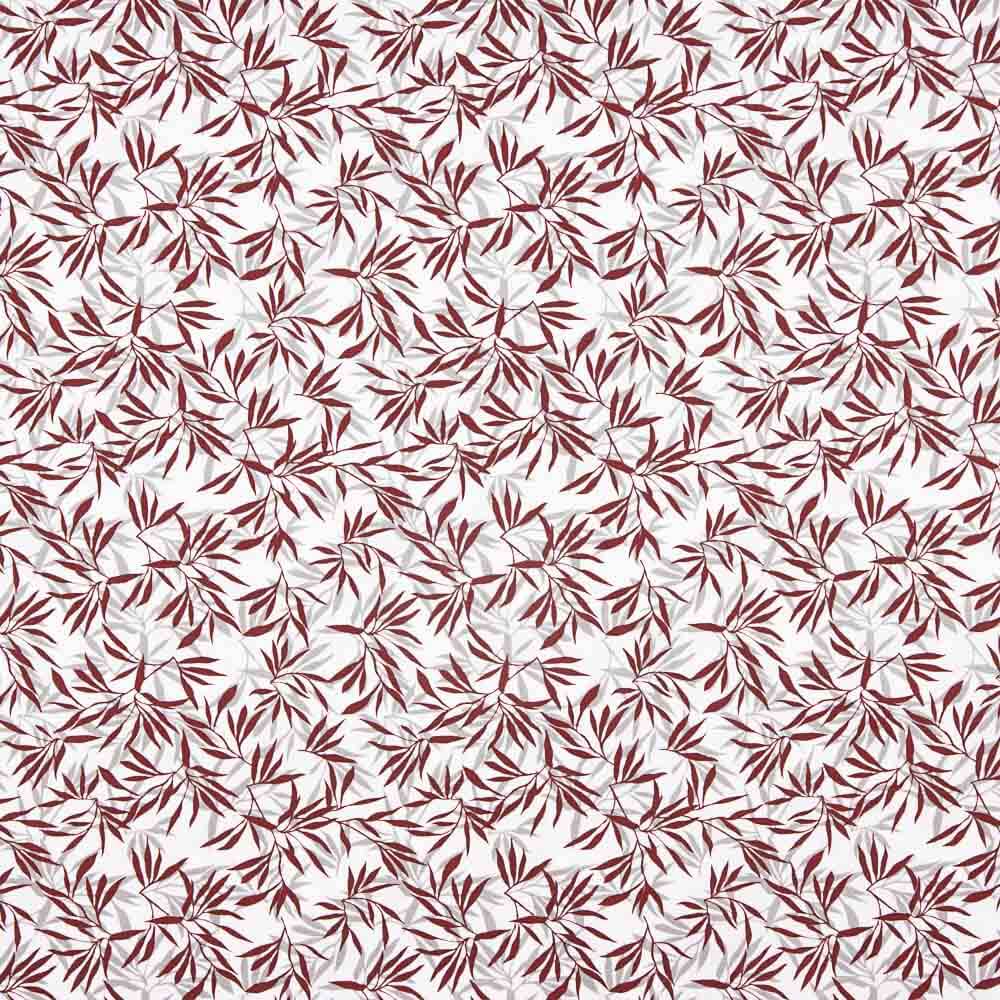 Maroon Tropical Print Bettlaken - Ribes y Casals