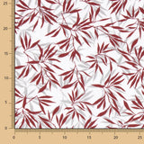 Remnant Tropical Maroon Print Bettlaken 135 x 290 cm - Ribes y Casals