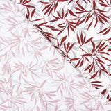 Maroon Tropical Print Bettlaken - Ribes y Casals