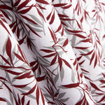 Remnant Tropical Maroon Print Bettlaken 135 x 290 cm - Ribes y Casals