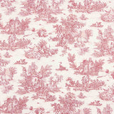 Toile de Jouy-Blatt Maroon - Ribes y Casals