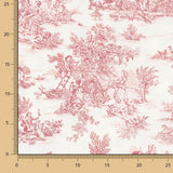 Toile de Jouy-Blatt Maroon - Ribes y Casals