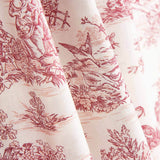 Toile de Jouy-Blatt Maroon - Ribes y Casals