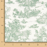Toile de Jouy Blatt Grün - Ribes y Casals