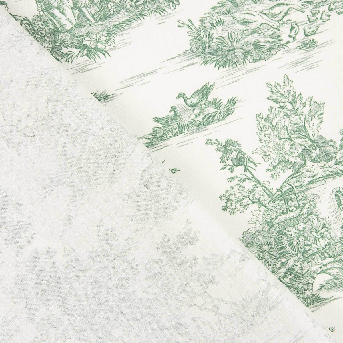 Toile de Jouy Blatt Grün - Ribes y Casals